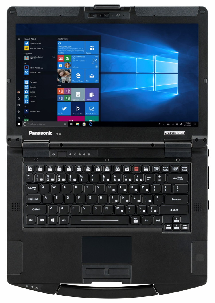 ������ ������� Panasonic Toughbook 55- ��� � ����������� ����