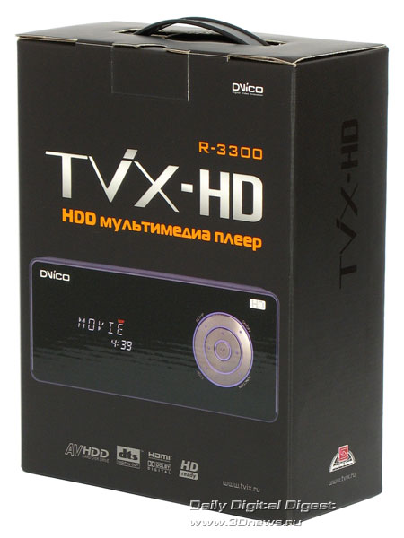 Медиаплеер TViX-HD R-3300 - коробка