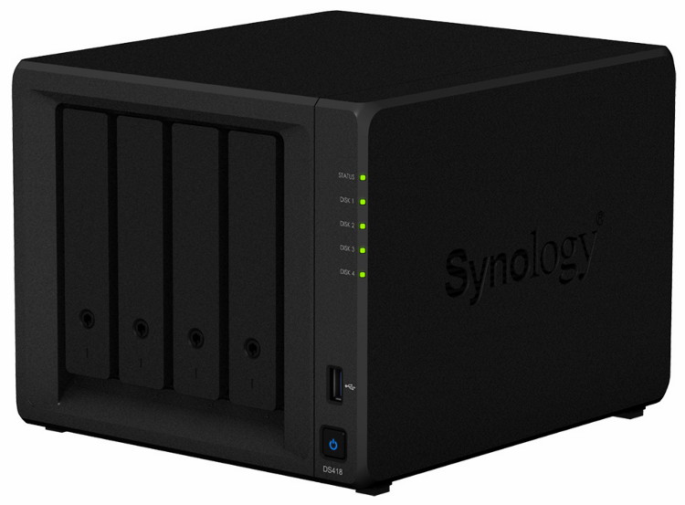 ������� ���������� � 4-�� �������� ��� ������� ������ Disk Station  DS418 - ��� �������